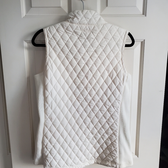 Straight Down Ivory Golf Vest Womens Quilted Size Large - Picture 2 of 8
